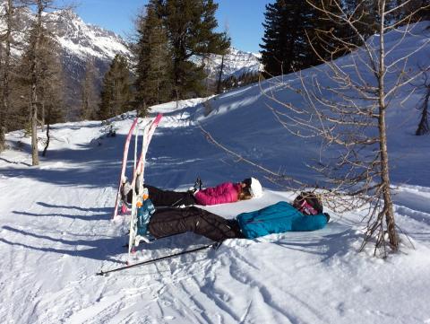 Méditation en ski hors piste! Nous profitons du ski hors piste pour faire une méditation