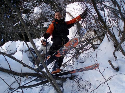 Ski hors piste "free style" dans les couloirs d'Argentière, à quel prix?! Nous skiions hors piste pente forte à Argentiere Les Grands Montets dans la vallée de Chamonix